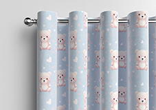 Little Bear, Pastels - Made to Measure Curtains - Image 12